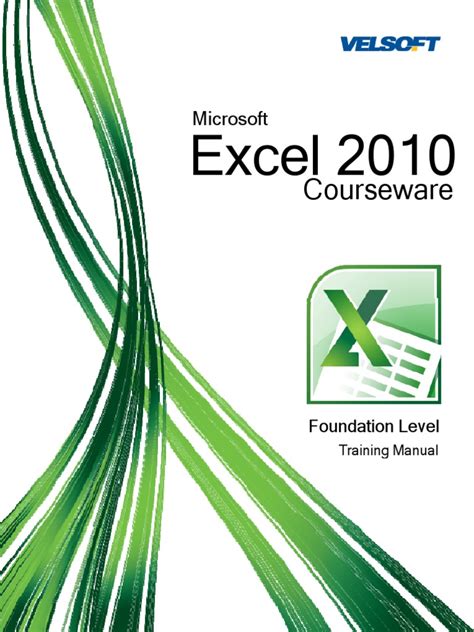 free excel 2010 training manual Kindle Editon