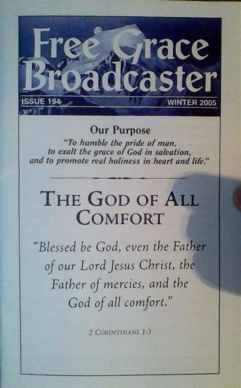 free grace broadcaster issue 194 the god of all comfort Doc