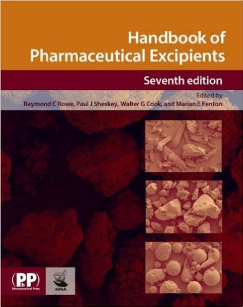 free handbook of pharmaceutical excipients 7th edition Epub