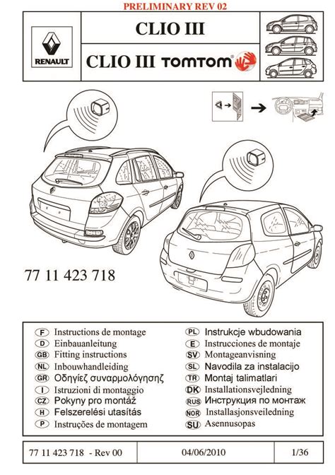 free instruction manual renault clio grande PDF