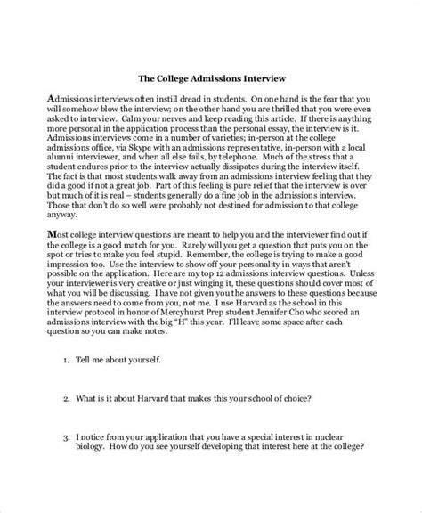 free interview essay paper PDF