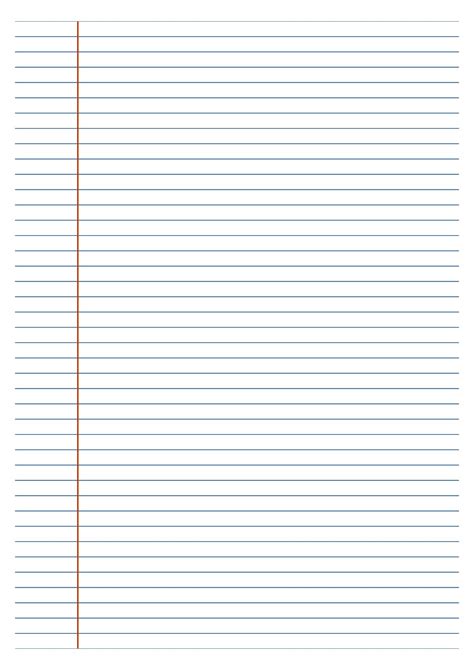 free lined writing paper template PDF