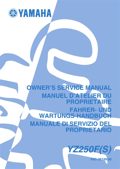 free manual for 2004 yamaha yz250f Ebook Doc