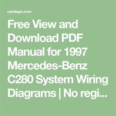 free mercedes benz 1997 c280 service manual Ebook Epub