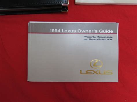 free owners manual for 1994 lexus es300 Kindle Editon