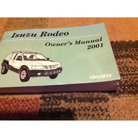 free owners manual for 2001 isuzu rodeop Doc