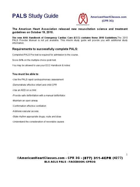 free pals study guide 2012 PDF