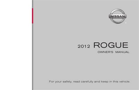 free pdf 2012 nissan rogue owners manual pdf Kindle Editon