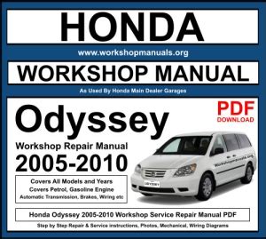 free pdf free honda odyssey repair manual download pdf Doc