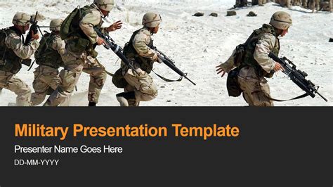 free powerpoint template military theme Reader