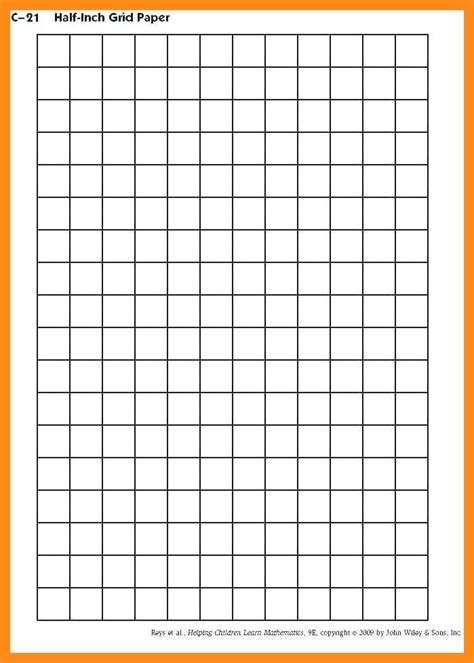 Free Printable 1 Inch Grid Paper