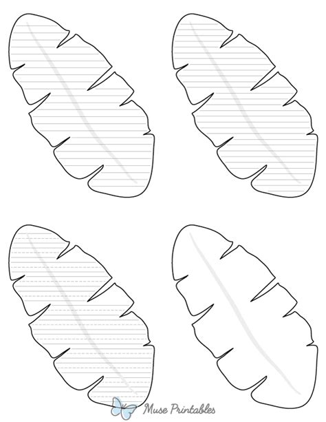 Free Printable Palm Leaf Template