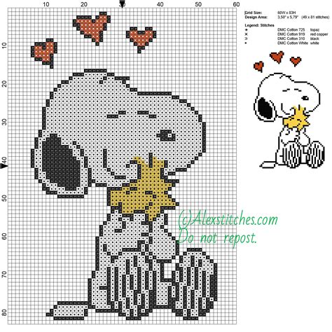 Free Printable Snoopy Cross Stitch Patterns