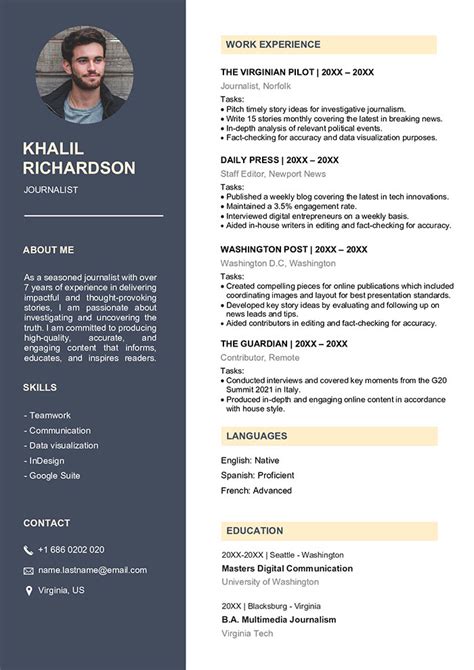 free resume templates word for experienced professionals