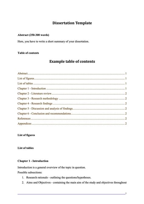 free sample dissertation paper PDF