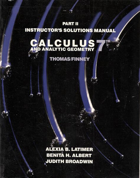 free thomas finney calculus 7th edition pdf PDF