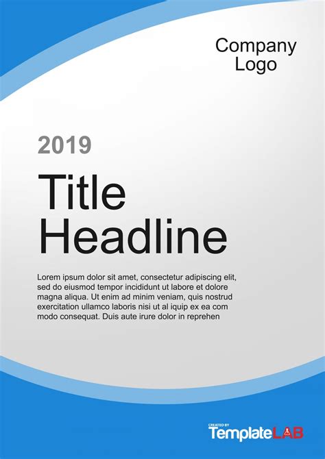 Free Title Page Templates
