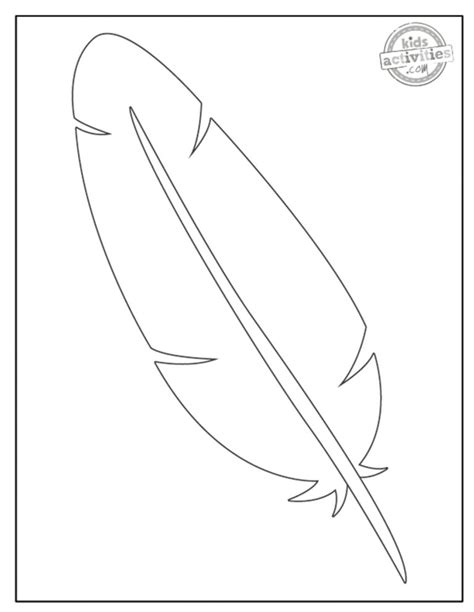 Free Turkey Feather Template Printable