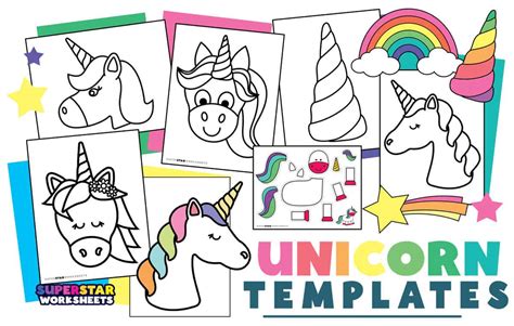 Free Unicorn Template For Drawing