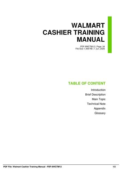 free walmart cashier training manual Ebook Epub