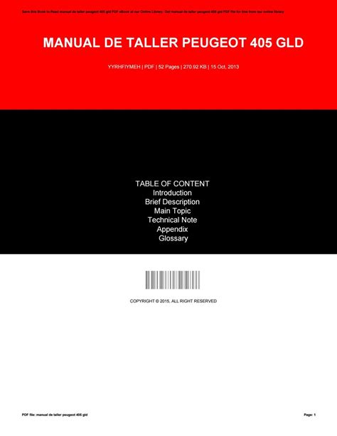 free-automotive-peugeot-pdf-ebook-peugeot-405-gld-service-and-repair-manua PDF