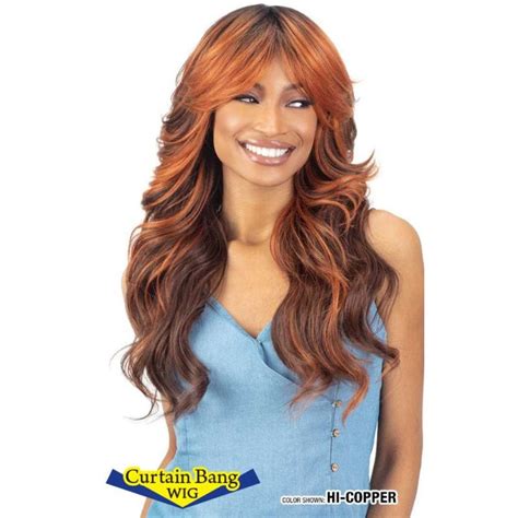 freetress curtain bang wig