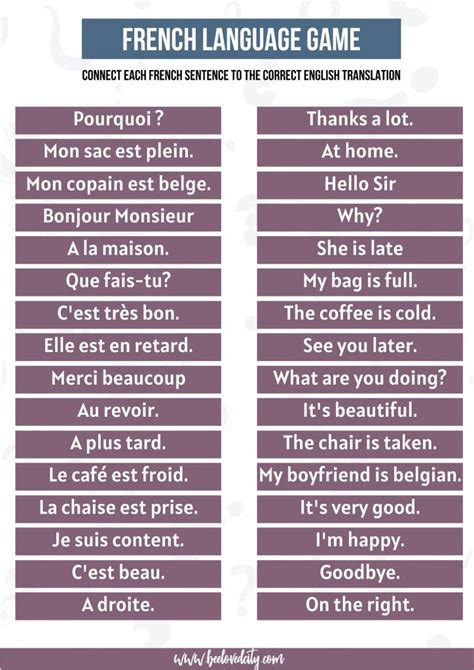 french language quiz