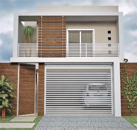 frente de casas simples e modernas