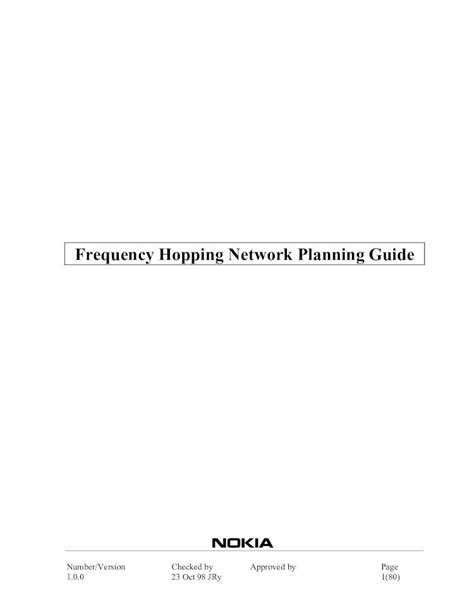 frequency hopping network planning guide Kindle Editon
