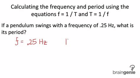 frequency to hertz formula