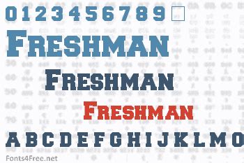 freshman light font free download