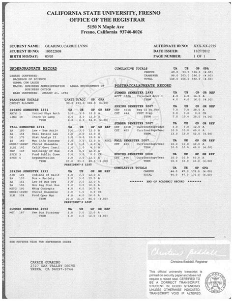 fresno state transcripts