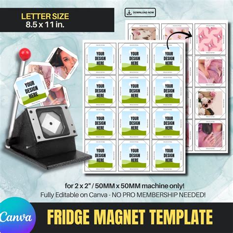 Fridge Magnet Template