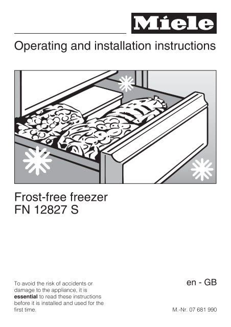 fridge zer instructions manual PDF