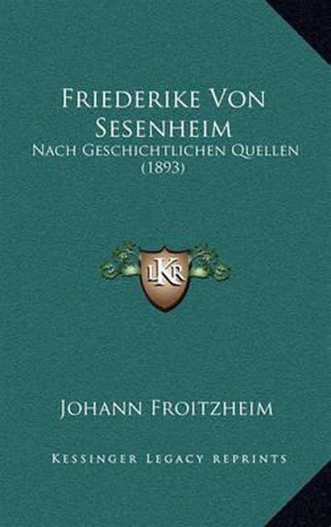 friederike von sesenheim johannes froitzheim PDF