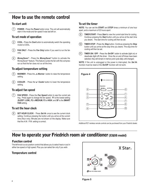 friedrich air conditioner remote manual Epub