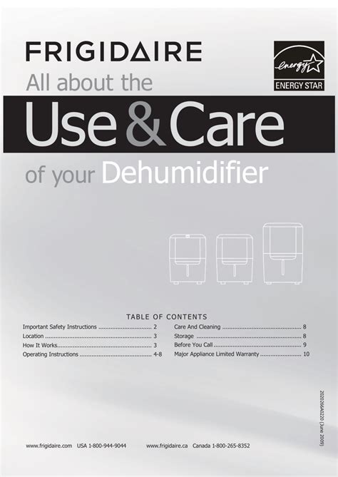 frigidaire dehumidifier manual fdl70s1 Ebook PDF