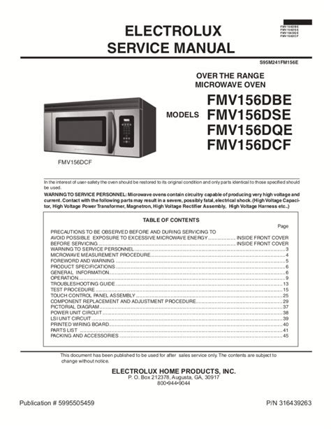 frigidaire microwave manual Kindle Editon