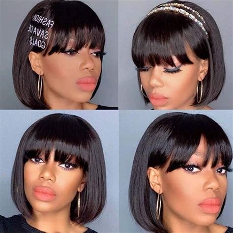 fringe wig bob