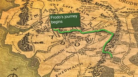 frodo's journey map