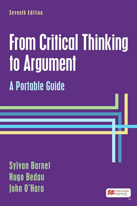 from critical thinking to argument a portable guide pdf Epub