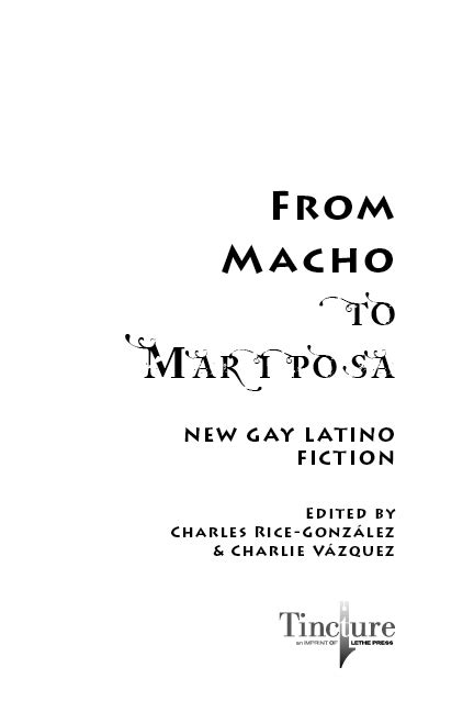 from macho to mariposa new gay latino fiction Doc