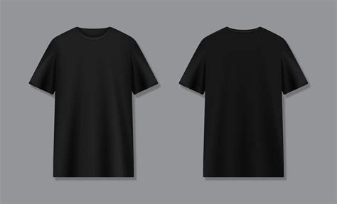 front and back of black t shirt