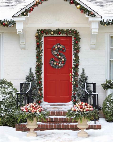 front door christmas decorations