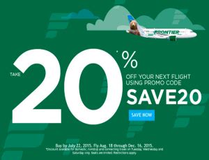 frontier airlines promo code