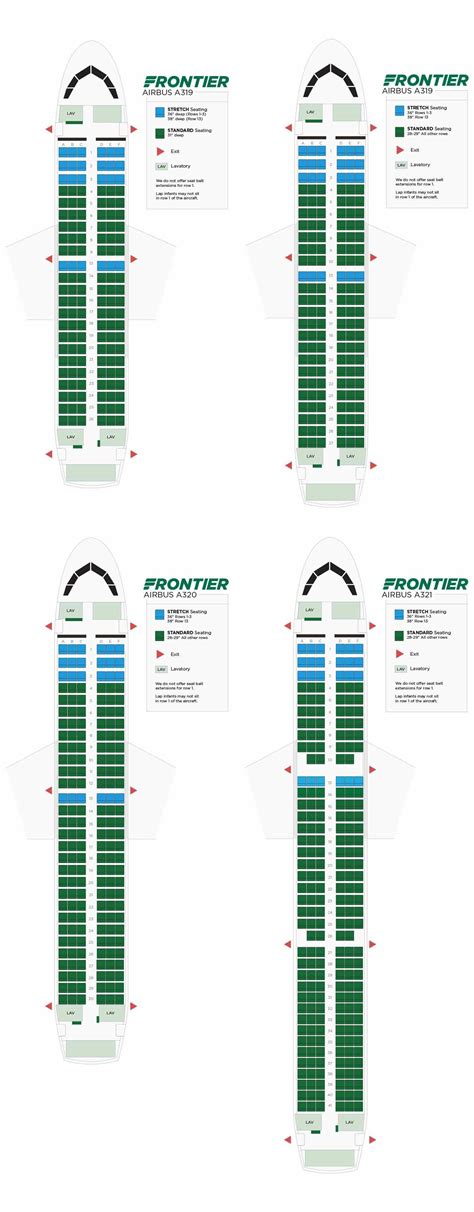 Frontier Airlines Seat Chart