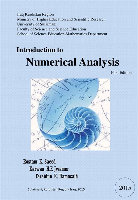 frontiers in numerical analysis frontiers in numerical analysis Kindle Editon