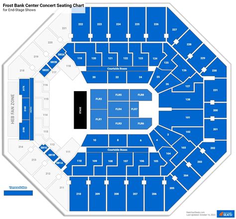 frost bank center seating chart