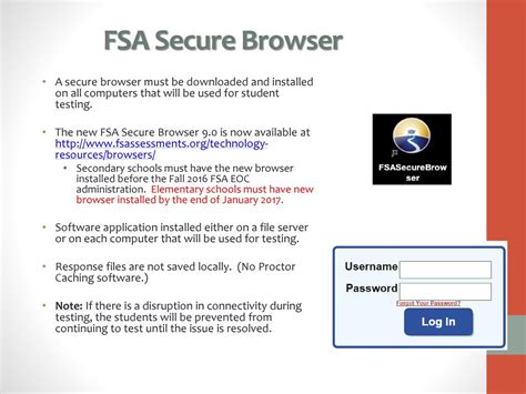 fsa secure browser