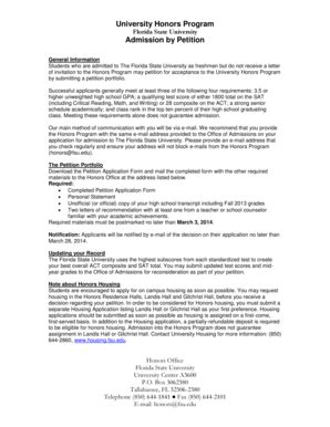 fsu honors application